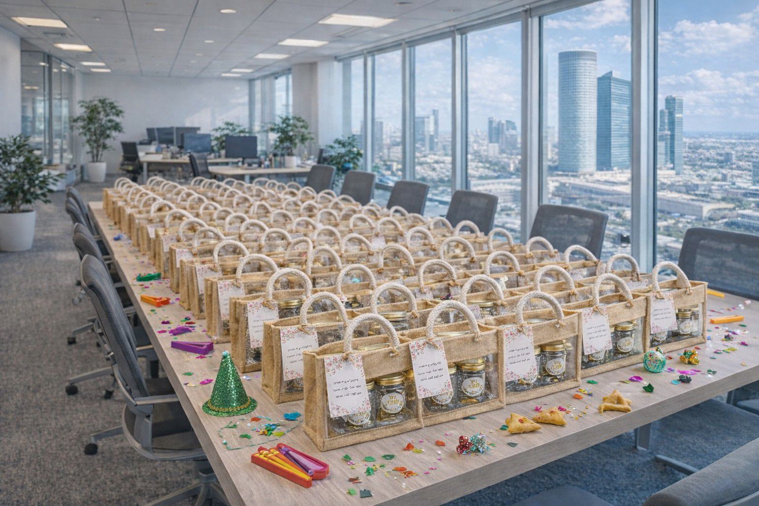 מתנותלפורים לעובדים במשרד הייטק